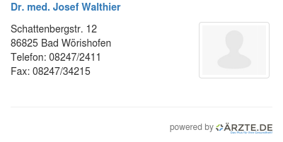 Dr med josef walthier