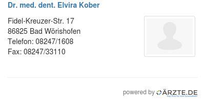 Dr med dent elvira kober