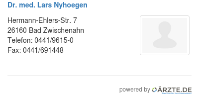 Dr med lars nyhoegen