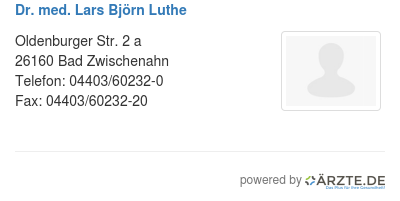 Dr med lars bjoern luthe