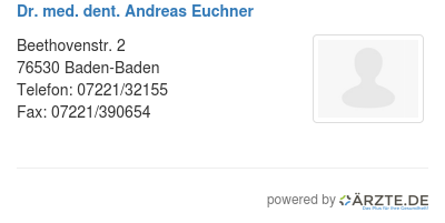 Dr med dent andreas euchner 528560