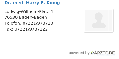 Dr med harry f koenig 571012