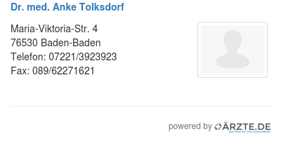 Dr med anke tolksdorf
