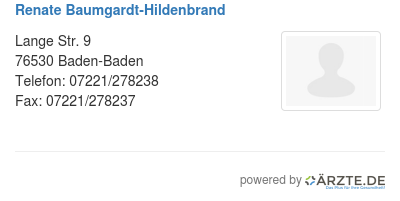 Renate baumgardt hildenbrand