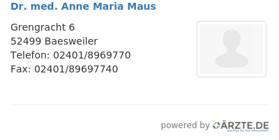 Dr med anne maria maus