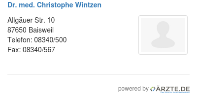 Dr med christophe wintzen