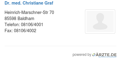 Dr med christiane graf