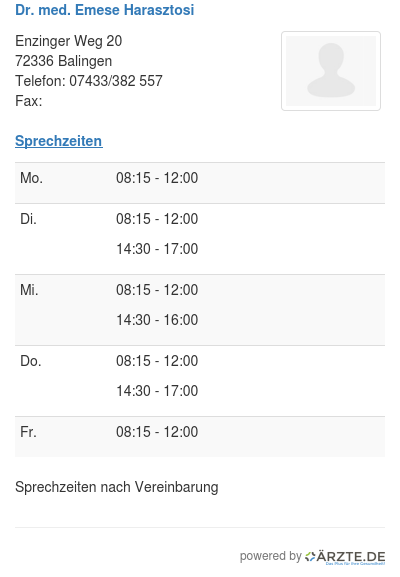 Dr med emese harasztosi