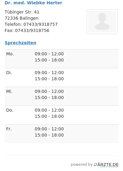 Dr med wiebke herter