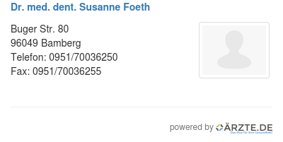 Dr med dent susanne foeth