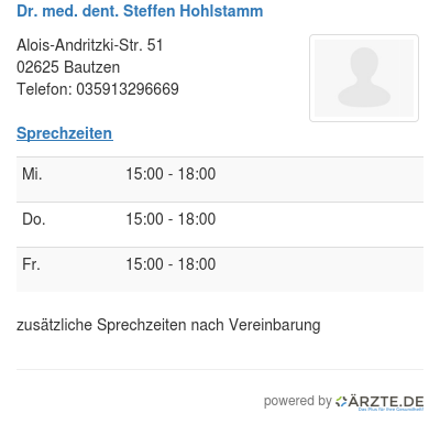 Dr med dent steffen hohlstamm