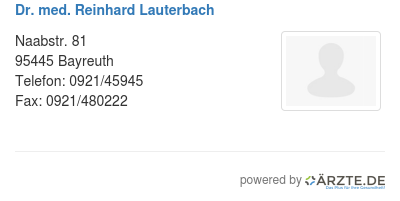 Dr med reinhard lauterbach