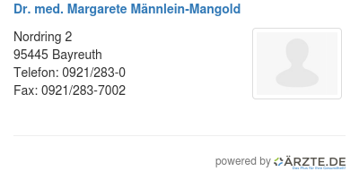 Dr med margarete maennlein mangold