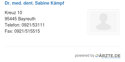 Dr med dent sabine kaempf