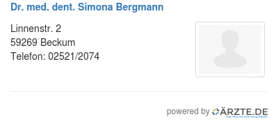 Dr med dent simona bergmann 557231