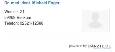 Dr med dent michael enger