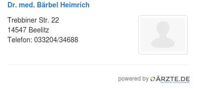 Dr med baerbel heimrich