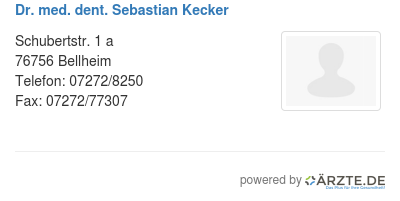 Dr med dent sebastian kecker