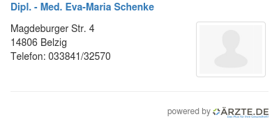 Dipl med eva maria schenke