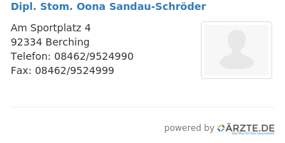 Dipl stom oona sandau schroeder