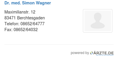 Dr med simon wagner