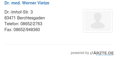 Dr med werner vietze