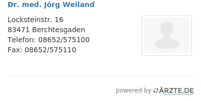 Dr med joerg weiland