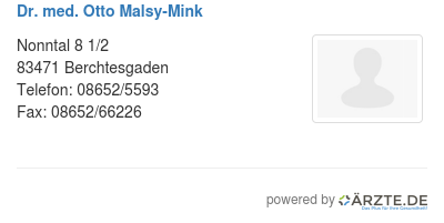 Dr med otto malsy mink