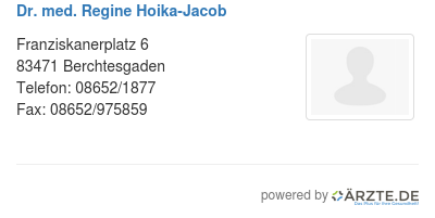 Dr med regine hoika jacob