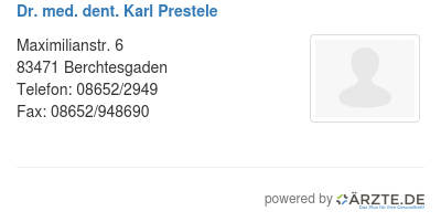 Dr med dent karl prestele