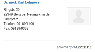 Dr med karl lehmeyer