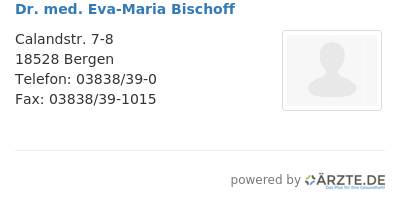Dr med eva maria bischoff
