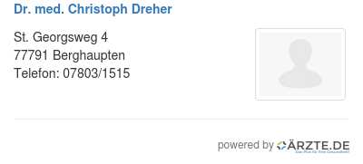 Dr med christoph dreher