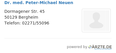 Dr med peter michael neuen