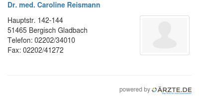 Dr med caroline reismann