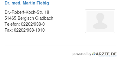 Dr med martin fiebig