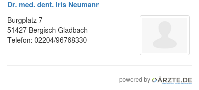 Dr med dent iris neumann