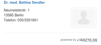 Dr med bettina sendler