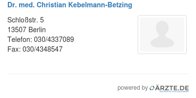 Dr med christian kebelmann betzing