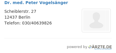Dr med peter vogelsaenger