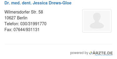 Dr med dent jessica drews gloe