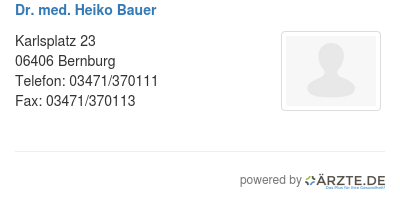Dr med heiko bauer