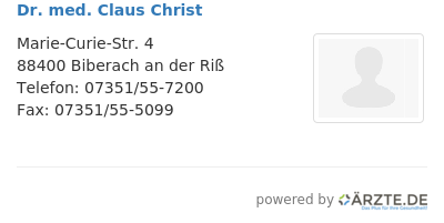 Dr med claus christ 541759