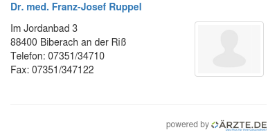 Dr med franz josef ruppel