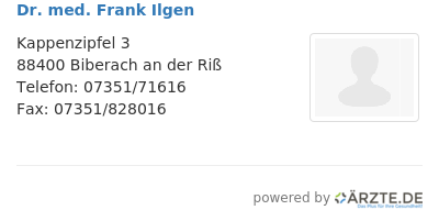 Dr med frank ilgen