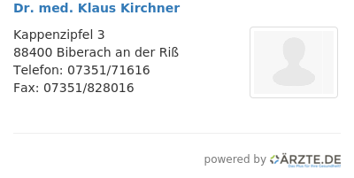 Dr med klaus kirchner