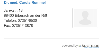 Dr med carola rummel