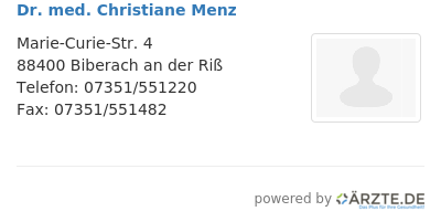 Dr med christiane menz 541808