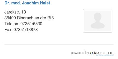 Dr med joachim haist 556889