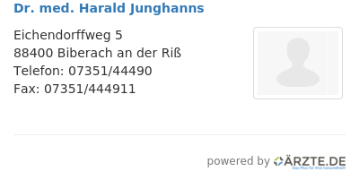 Dr med harald junghanns